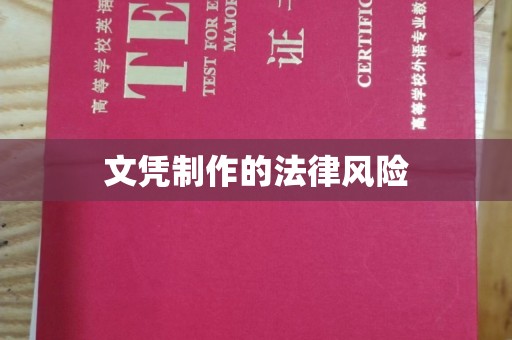 灵石文凭制作的法律风险
