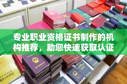 灵石专业职业资格证书制作的机构推荐，助您快速获取认证