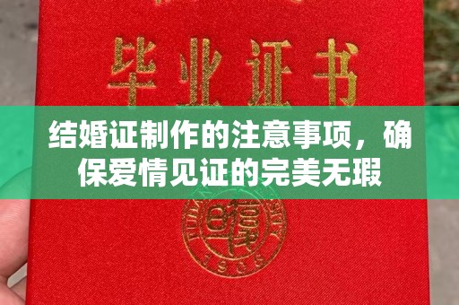灵石结婚证制作的注意事项，确保爱情见证的完美无瑕