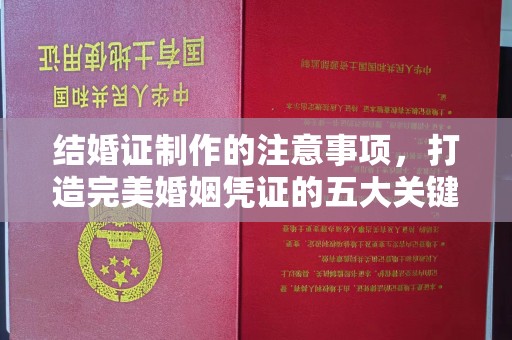 灵石结婚证制作的注意事项，打造完美婚姻凭证的五大关键点