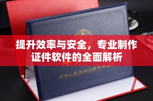 灵石提升效率与安全，专业制作证件软件的全面解析
