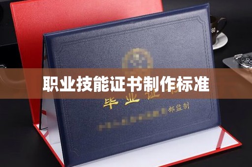 灵石职业技能证书制作标准