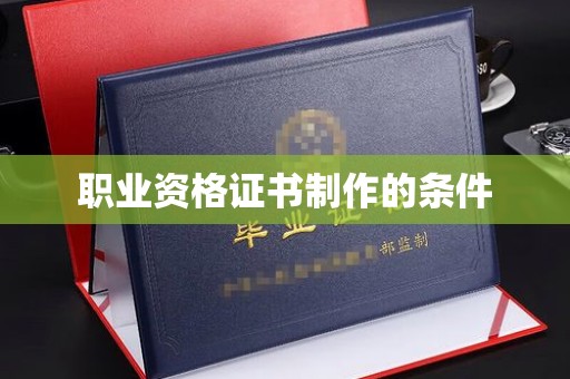 灵石职业资格证书制作的条件