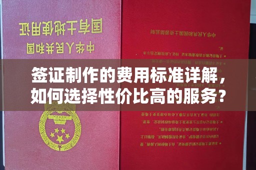 灵石签证制作的费用标准详解，如何选择性价比高的服务？