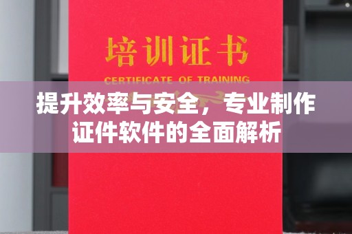 灵石提升效率与安全，专业制作证件软件的全面解析